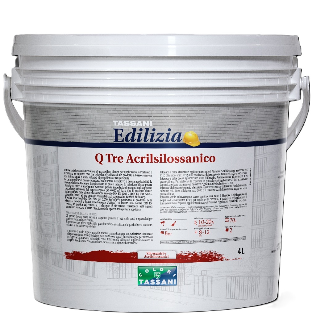 PITTURA ACRILSILOSSANICA RIEMPITIVA BIANCO LT. 1 da COLOR CENTER DI IACCARINO SANDRO